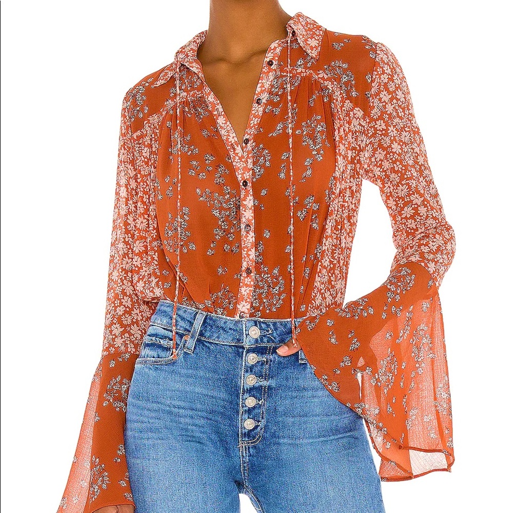 Free People Serena Blouse ✨ NWT!